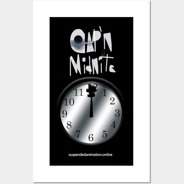 Cap'n Midnite Clock w Logo Wall Art by tyrone_22